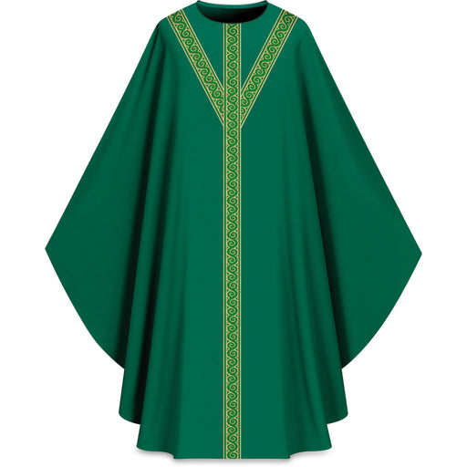 Assisi Chasuble with Orphrey in Elias Fabric