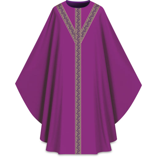 Assisi Chasuble with Orphrey in Elias Fabric