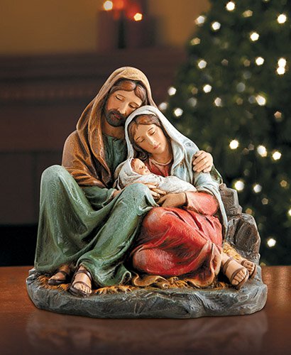 6" H Sleeping Holy Family Figurine