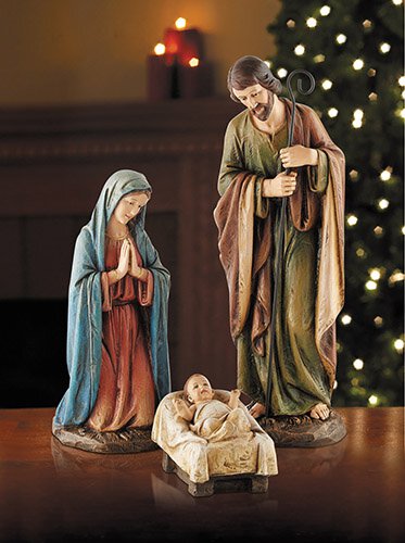 16" H Figurine Nativity Set