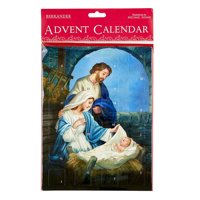 Calendario de Adviento Come Let Us Adore Him de 11" H - 12 piezas por paquete