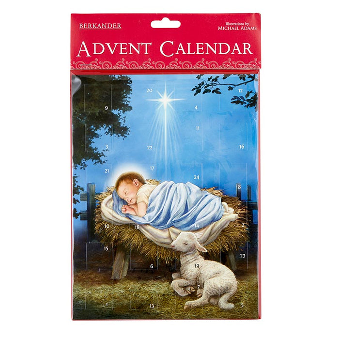 11" H Baby Jesus Advent Calendar - 12 Pieces Per Package