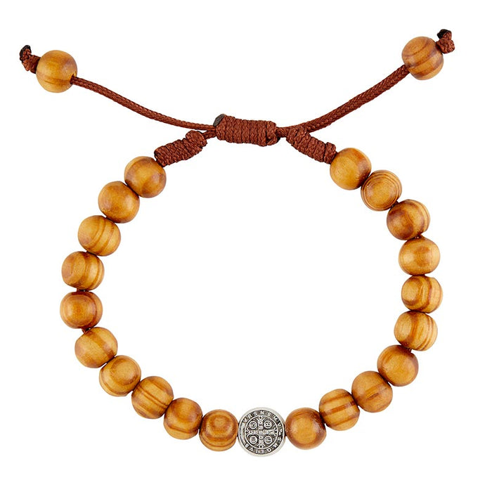 St. Benedict Wooden Beads Bracelet - 6 Pieces Per Package