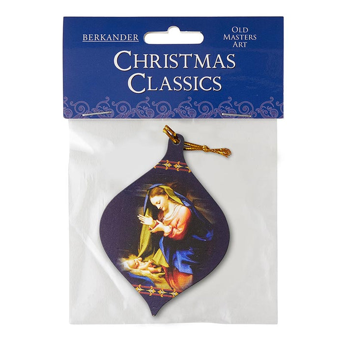 Madonna Worshiping The Child Jesus - 12 Pieces Per Package Madonna Worshiping The Child Jesus Madonna Worshiping The Child by Correggio Christmas Ornament