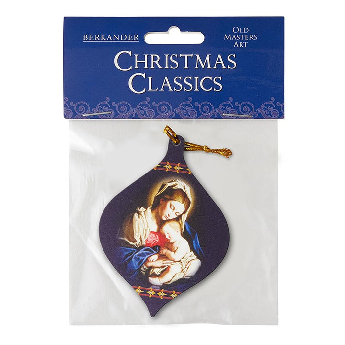 Madonna and Child Christmas Ornament- 12 Pieces Per Package Madonna and Child Christmas Ornament Christmas Gift Christmas Season Decor Christmas Celebration Christmas Symbols