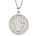 St Benedict Medal with 18" L Stainless Steel Chain - 12 Pieces Per Package Catholic Gifts Catholic Presents Gifts for all occassion