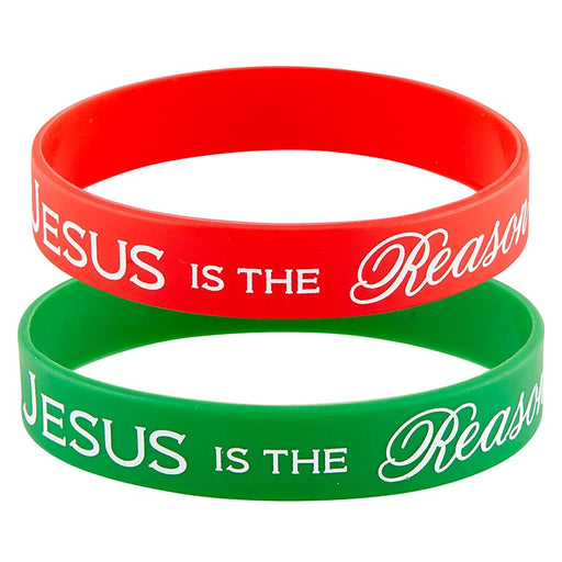 Jesus Is The Reason Silicone Bracelets Jesus Is The Reason Bracelets Jesus Is The Reason Silicone Christmas Bracelets