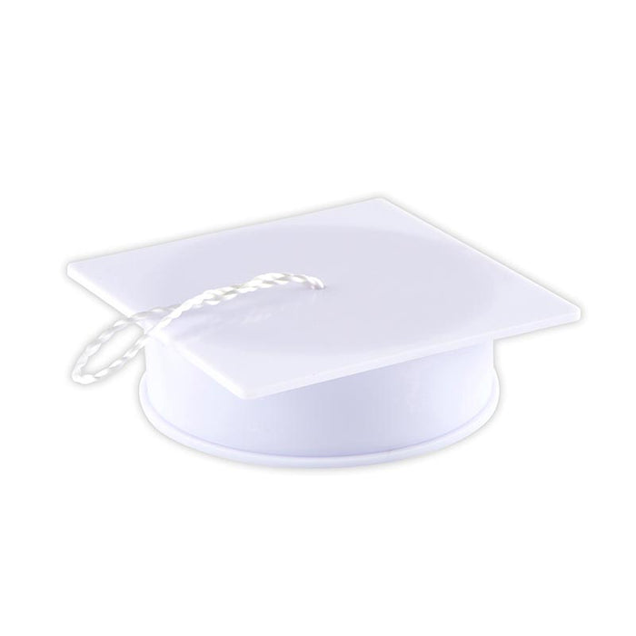 Graduation Cap Plastic Box - White graduation gift graduation souvenir graduation present graduation keepsake