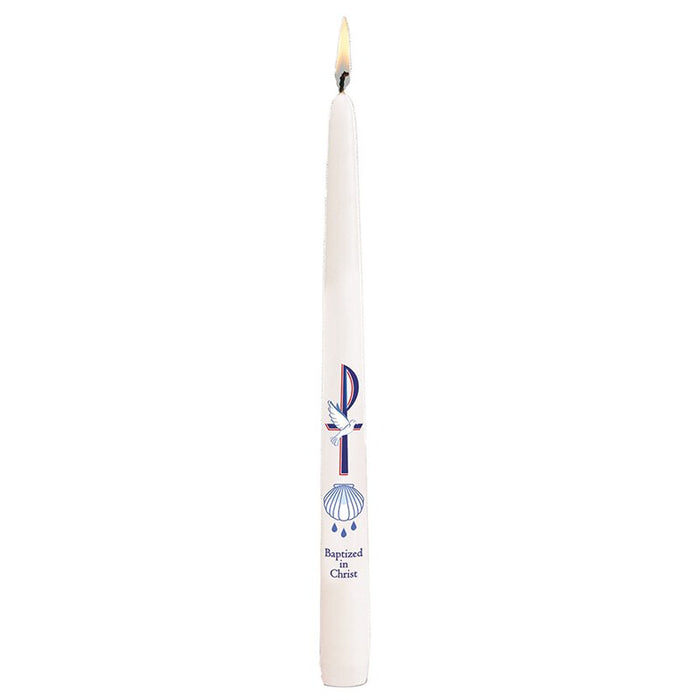 Baptism Candle Taper - Shell and Water baptismal candle catholic baptismal candle baptismal candle catholic baptismal candle taper simple baptismal candle