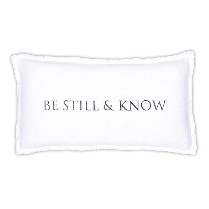 Be Still & Know Face to Face Lumbar Pillow