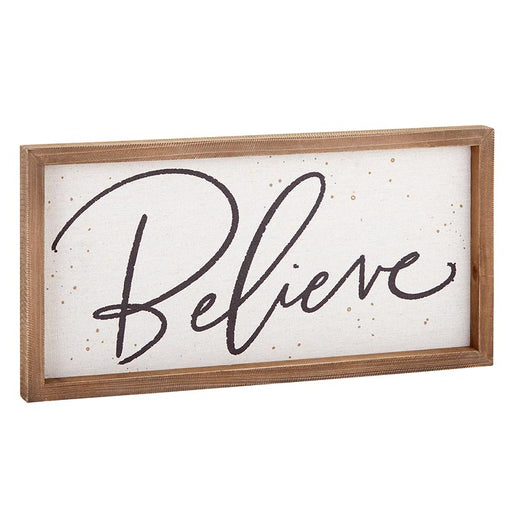 Believe Christmas Framed Wall Sign