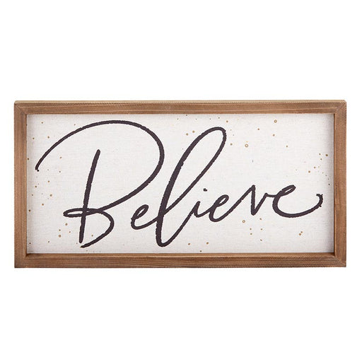 Believe Christmas Framed Wall Sign