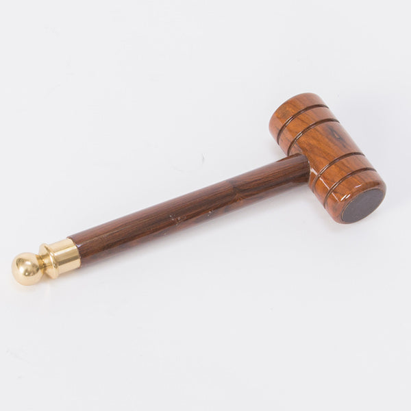 Bell and Gong Mallet Wood Mallet with brass detail for Gongs and Bells.