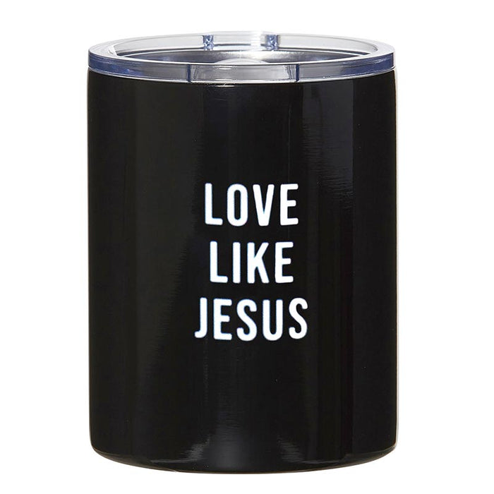 Black Stainless Steel Tumbler - Love Like Jesus