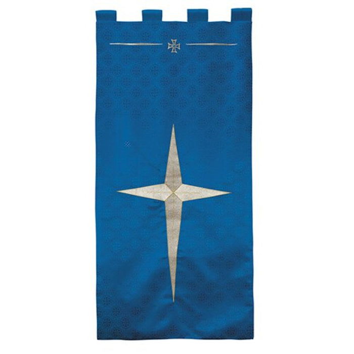 Blue Maltese Jacquard Banner