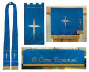 Blue Maltese Jacquard (Set of 3)