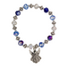 Blue and Crystal Angel Bracelet Catholic Gifts Catholic Presents Gifts for all occasion