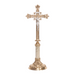 Traditional Marble Stem Crucifix and Candlesticks Altar Set