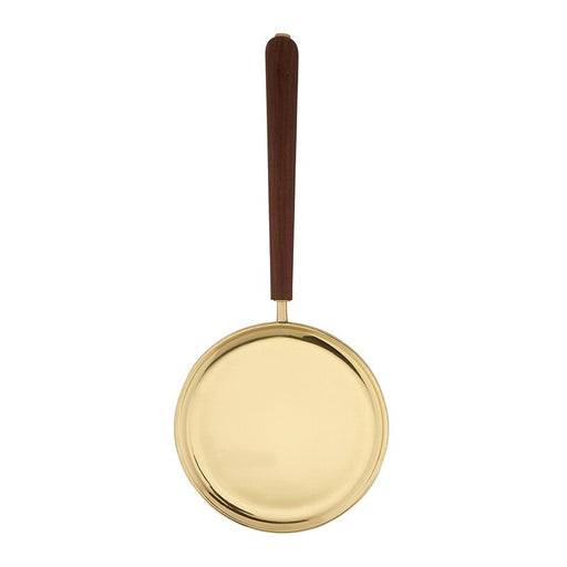 Brass Paten with Straight Wood Handle