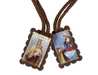 1.5"H Small Brown Wool Scapular