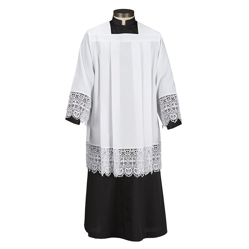 Budded Cross Lace Surplice Church Supply Church Apparels