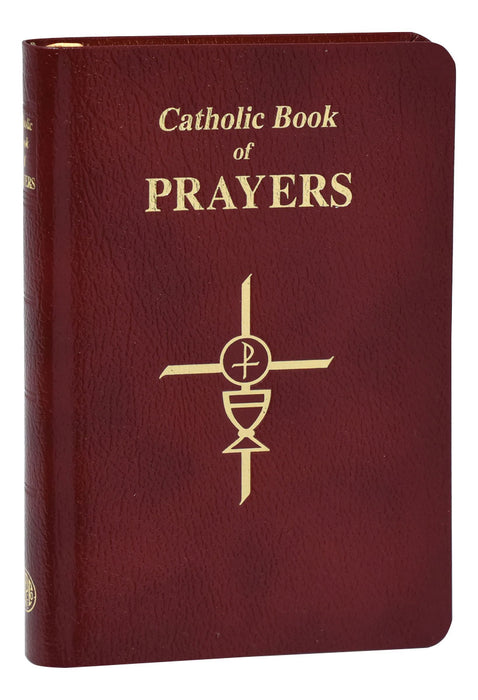 Catholic Book Of Prayers - Burgundy Leather