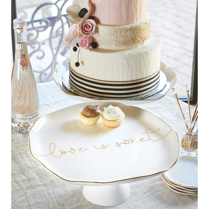 Ceramic Cake Stand - Love Is Sweet