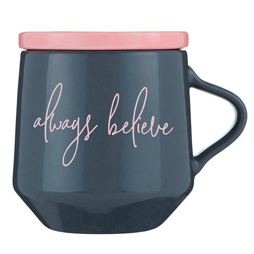 Ceramic Mug with Coaster - Always Believe