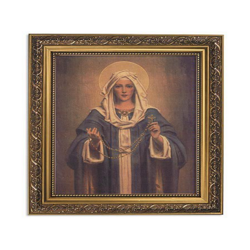 Chambers: Our Lady Of The Rosary Ornate Gold Finish Frame