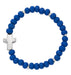 Child's Blue Wooden Bead Cross Bracelet Catholic Gifts Catholic Presents Gifts for all occasion