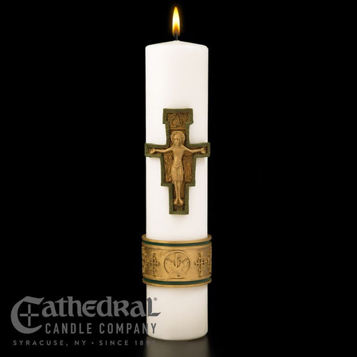 Christ Candle Cross of St. Francis of Assisi