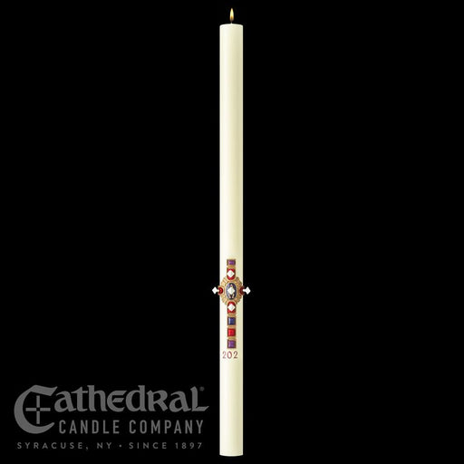 Christ Victorious® Paschal Candle - Cathedral Candle - Beeswax - 18 Sizes