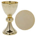 Classic Brass Chalice and Paten Set