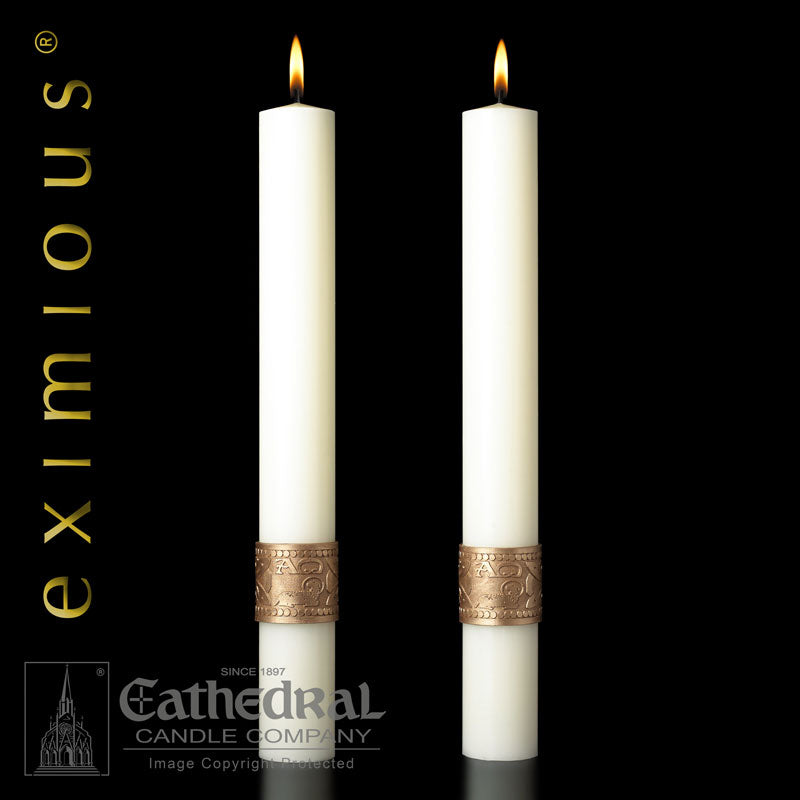 Complementing Altar Candle - Cathedral Candle - Cross of Erin - 4 Sizes