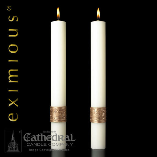 Complementing Altar Candle - Cathedral Candle - Cross of Erin - 4 Sizes