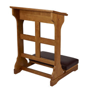 Cross Padded Kneeler - Medium Oak Stain