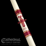 Crux Trinitas Paschal Candle - Cathedral Candle - Beeswax