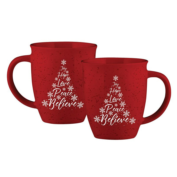 12oz Ceramic Christmas Tree Mug