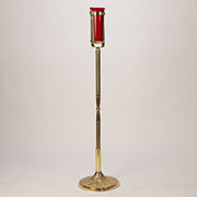 Decorated Brass Pole Processional Candlestick Processional Lanterns/ Processional Acolyte on decorated brass pole.