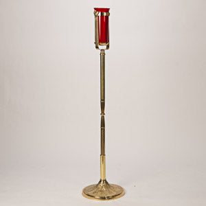 Decorated Brass Pole Processional Candlestick Processional Lanterns/ Processional Acolyte on decorated brass pole.