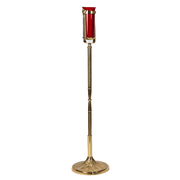 Decorated Brass Pole Processional Candlestick Processional Lanterns/ Processional Acolyte on decorated brass pole.