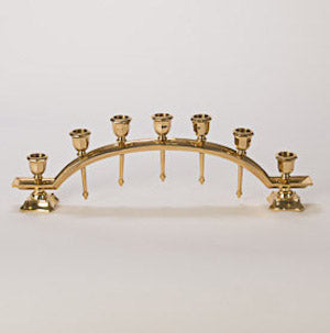 Double Footed Seven-Light Altar Candelabra
