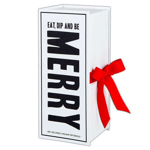 Holiday Dip Bowls Book Box - Eat, Dip & Be Merry design