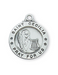 Engravable Sterling Silver St. Cecilia Medal w/ 18" Rhodium Chain Engravable Sterling Silver St. Cecilia Medal Engravable Sterling Silver St. Cecilia necklace