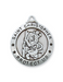 St. Christopher Medal Sterling Silver with 24" Rhodium Plated Chain St. Christopher Medal Sterling Silver necklace