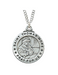 Engravable Sterling Silver St. Thomas More Medal w/ 20" Rhodium Chain Engravable Sterling Silver St. Thomas More Medal Engravable Sterling Silver St. Thomas More necklace