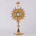 European Crown of Thorns Monstrance and Glass Enclosed Luna with Gems