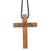 Witness Symbol Wooden Cross Necklace - 24 Pieces Per Package Media 1 of 2