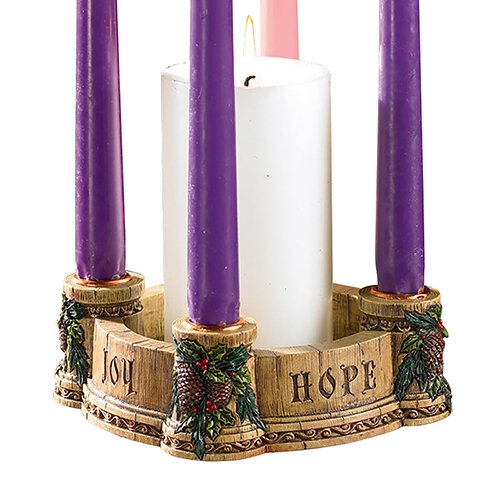 2.25"H Advent Candleholder Wreath