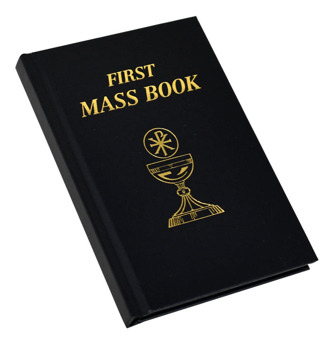 First Mass Book - Black - Imitation Leather